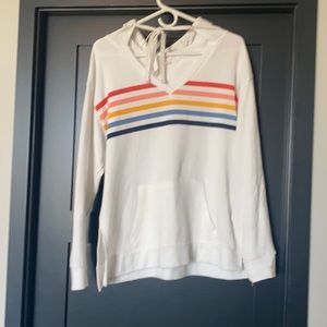 V neck oversized hoodie